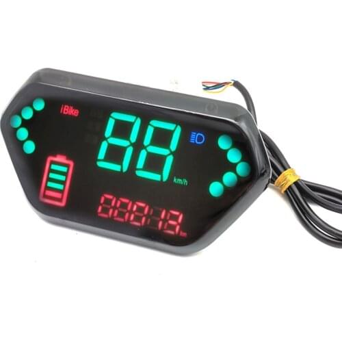 LCD Digital 36V 48V 60V Electric Bicycle E-Bike Speedometer Battery Indicator
