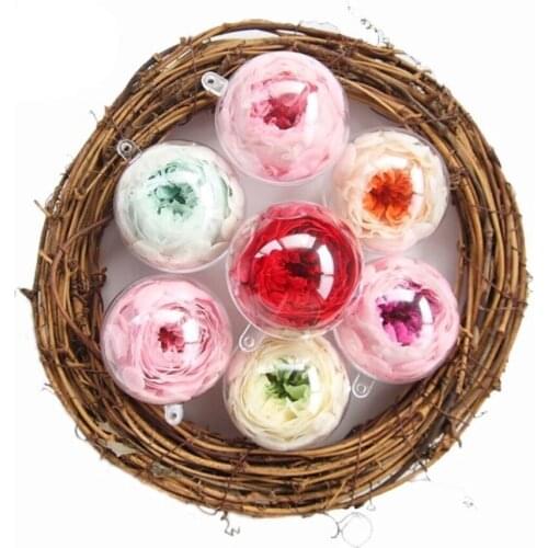 10pcs 7cm Clear Plastic Balls DIY Bath Bomb Mold Set Christmas Decorative Balls Wedding Decorations Party Decor Ornaments Gifts