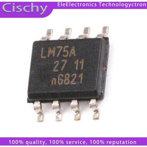 5pcs LM75AD LM75A LM75 SOP-8 In Stock