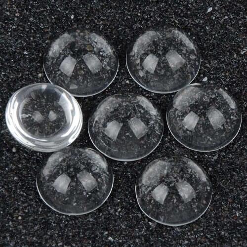 5pcs/lot 30mm Hemisphere Clear Glass Dome Cabochons Magnifying Cabochon Accessories For DIY Jewelry