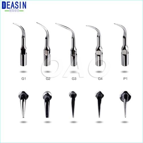 5 PCS Dental Ultrasonic Scaler Tips Fit SATELEC G1-G6 GD1-GD6