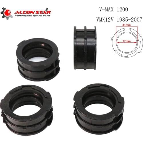 Alconstar-4pcs Motorcycle Intake Manifold Adapter Carburetor Intakeface Manifold For Yamaha V-MAX 1200 VMX12V 1985-2007