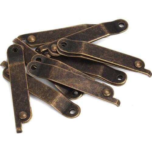 Bronze Furniture Decorative Lid Support Hinge Stay S Size Home Replacement Pack Of 8