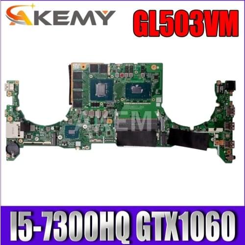 DABKLMB1AA0 Laptop motherboard for ASUS ROG GL503VM original mainboard I5-7300HQ GTX1060-6GB