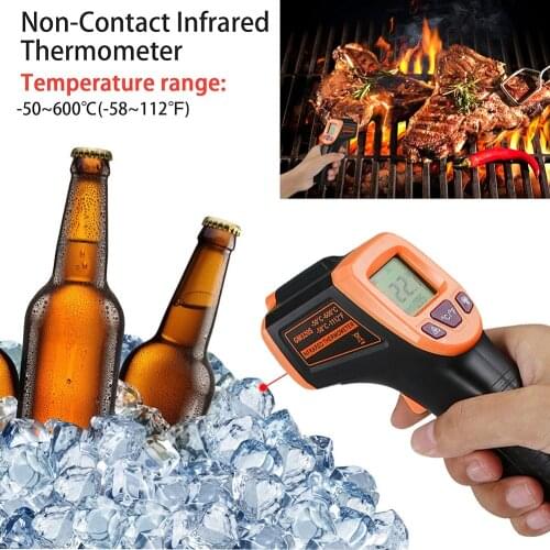 GM32S Infrared Thermometer Digital Non Contact Temperature Gun Industry IR Laser Temperrture Meter LCD Display -50°C~600°C