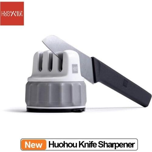 Huohou Mini Knife Sharpener Tungsten Steel Kitchen Sharpener Home Multi-Function Portable Kitchen Tools Sharpen Stone