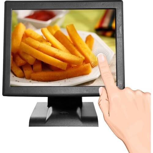 Cash register pos system 15 inch Touch Resistive screen POS Terminal All In One for restaurant retail with card reader for win7