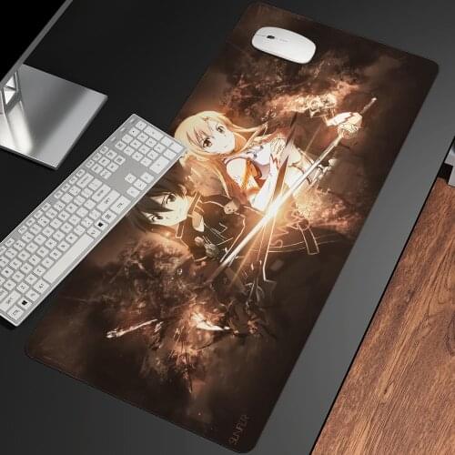 XXL The Legend Of The Sword Beautiful Pattern Mouse Pad Desk Pad Anime Mouse Mats HD Print Computer Gamer Locking Edge Gaming
