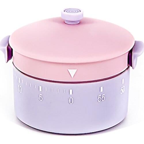 Creative Kettle Pot Rotating Timer 60 Minute Mechanical Countdown Timers Kitchen Baking Time Reminder Alarm Clock Desk Ornaments