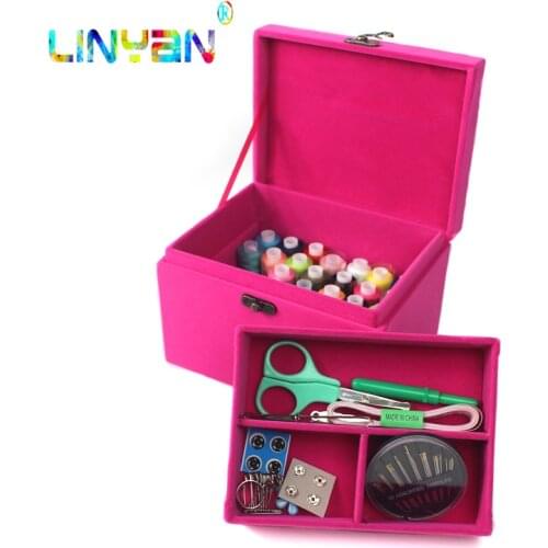 Crochet hook Sewing kit Lives helper sets accessories Treasure chest / sewing box Handwork needle & sewing thread & tools t3