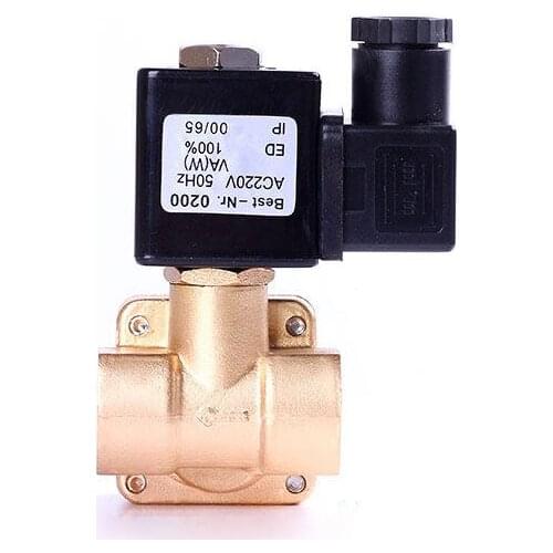 1/2" Normally Closed Brass High Pressure Solenoid Valve 110V 24V 12V 24v