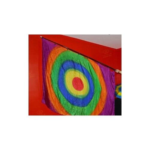 RainBow Silk Production (1.6m*1.4m) Square Multi-Color Flag stage magic illusions, novelties party/jokes,silk magic