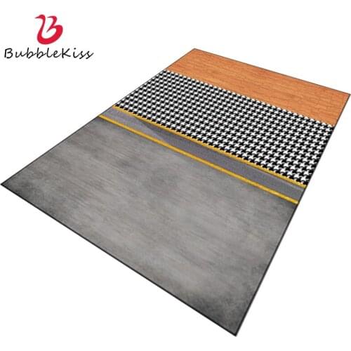 Bubble Kiss Carpets For Living Room Orange Floor Rug Black White Lattice Area Rugs Home Creativity Geometry Rug Customize Carpet