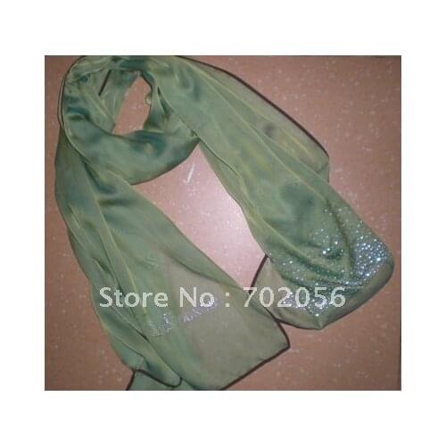 Solid rhinestone Scarf n Neck scarf SCARVES size 180*70cm 12pcs/lot #2164