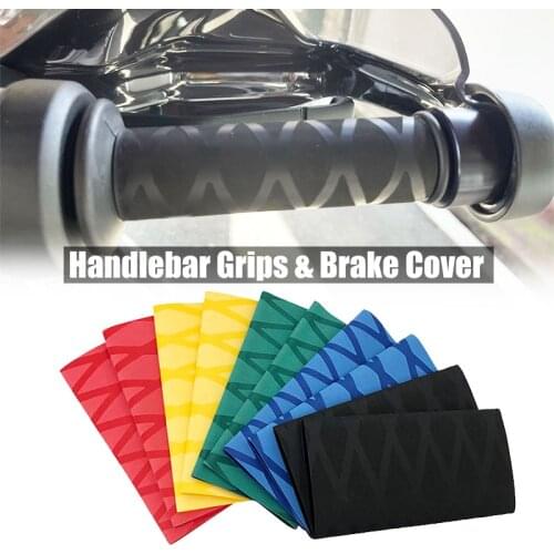 5 Color Universal Motorcycle Non-slip Heat Shrink Handlebar Grips Brake Grip Cover Heat Shrinkable Grip Cover Rubber Grip Glove