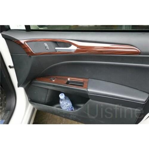 Inner door handle frame interior modification special inner door bowl handle decoration sequin stickers For Mondeo 2013-2017