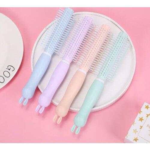 Women Round Hair Care Brush Hairbrush Salon Styling Dressing Curling Comb