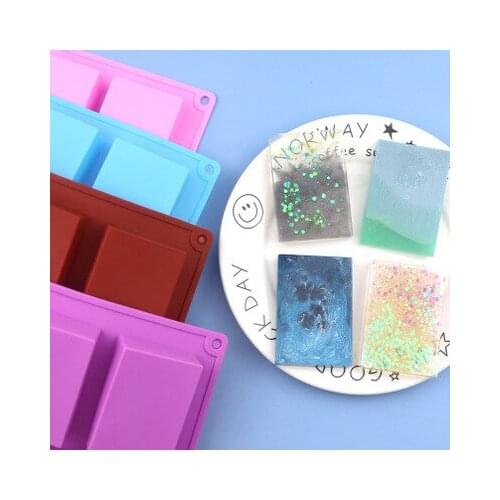 10Pcs New arrival Silicone Soap Mold DIY Homemade Soap Making Tools Cake Candy cookies tools