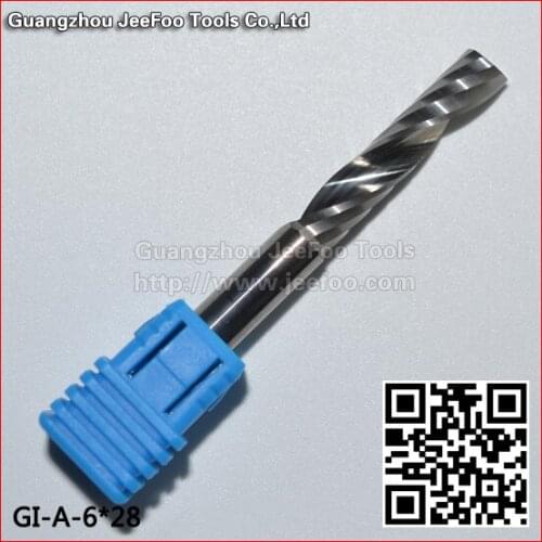 6*28 CNC router cutting tools, one flute cutter,single flute bits A series