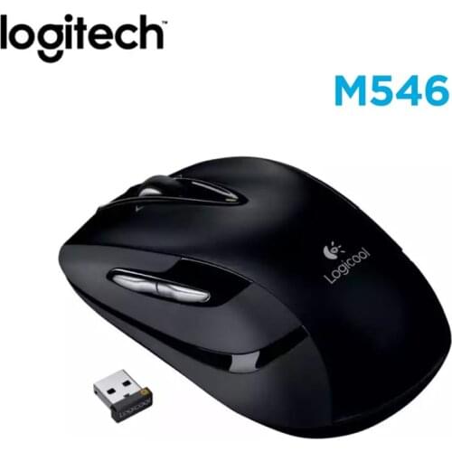 Original Logitech M546 Wireless Mouse Universal Office Mouse Home Using with 2.4GHz Optical 95.5g for PC/Laptop Gamer