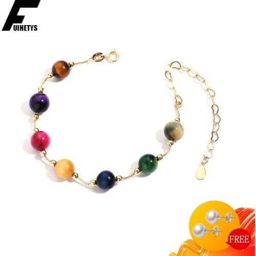 Fashion Bracelet for Women 925 Silver Jewelry Accessories Colorful Gemstone Wedding Party Bridal Gift Hand Ornaments Wholesale