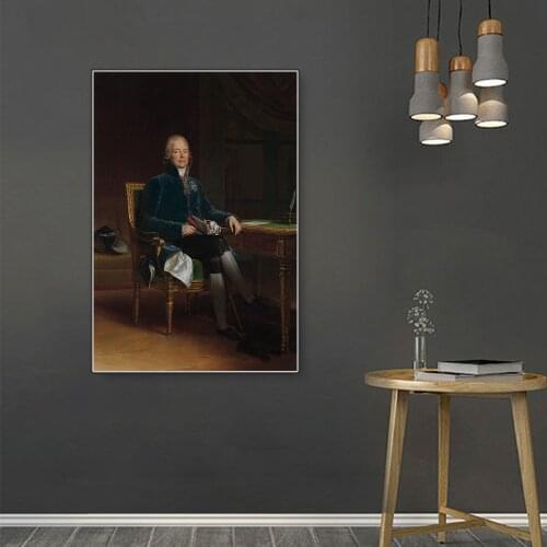 Citon Francois Gerard《Charles Maurice de Talleyrand-Périgord》Canvas Art Oil Painting Artwork Picture Wall Decor Home Decoration
