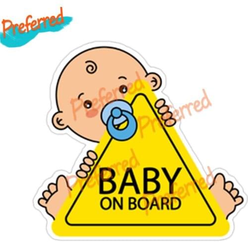 Baby on Board PVC Car Stickers Tuning Cartoon Window Bumper Decal Automobiles Decoration Personalized Scratch-Proof Exterior PVC