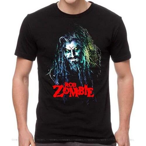 Rob Zombie Mens Hell Billy Head T Shirt Men Women Black Male Female Tops TEE Shirt