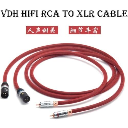 ATAUDIO Hifi 2 XLR Male to RCA Male Cable 6N OFC VDH 2RCA to2 XLR Stereo Audio Cable