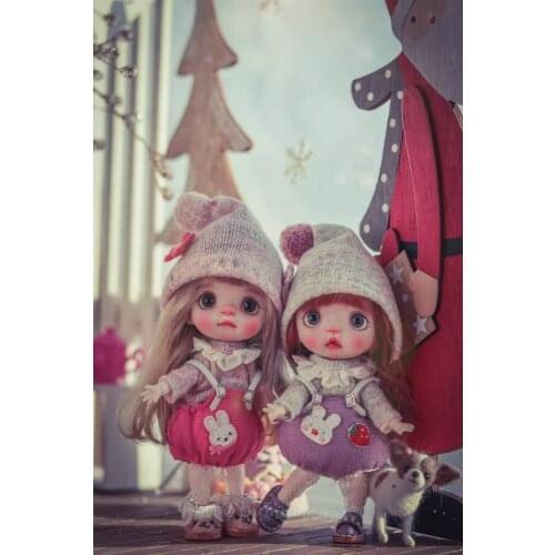 OB11 Handmade doll customization dolls Mini Doll OB dolls selling with clothes and wig polymer clay doll