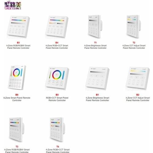 Miboxer Mi light B0/B1/B2/B3/B4/B8/T1/T2/T3/T4 brightness/CT/RGB/RGBW/RGB+CCT Smart Panel Remote strip LED RGB controller Dimmer