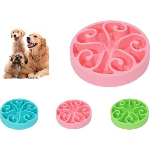 Dog Slow-Feeding Bowl Puppy Cat Food Feeder Prevent Choking and Obesity Portable Pet Products