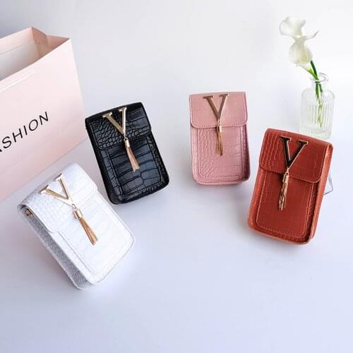 Fashion Women Small Crossbody Bag Vertical Style Classic Crocodile Pattern Shoulder Handbags Lightweight Chain Strap Purse