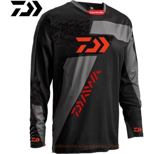 2021 New Summer Daiwa Fishing Clothes Jersey Men Clothing Fishing Clothes Anti-UV Quick-Dry Breathable Long Sleeve Fishing Shirt