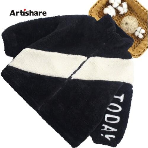 Coat For Girl Letter Girl Fur Coats Kids Patchwork Kids Jacket Spring Autumn Kids Clothing 6 8 10 12 14