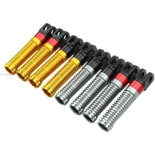 Front Foot Pegs Footrest Adapter For Yamaha FZ1 2006-2015, FZ6 04-09, FZ8 11-15, XSR700 XSR900 2016-2020 Rider Foot Rest Footpeg