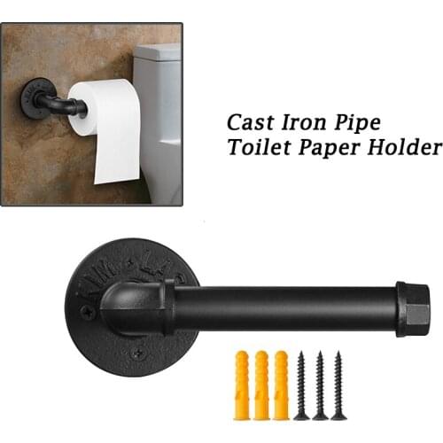 Simple Wall-mounted Toilet Roll Paper Holder Bathroom Kitchen Towel Rod Storage Rack