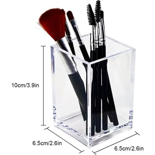 Transparent Acrylic Cosmetic Brush Barrel Eyebrow Brush Barrel Eyebrow Pen Storage Box Cosmetic Box