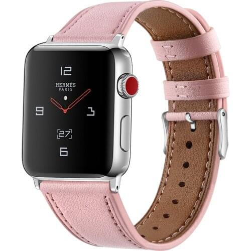 Leather Watch Strap For Apple Watch 6 Band 44mm 40mm iWatch 5 4 Watchbands For Applewatch 3 2 1 42mm 38mm Bracelet Wristbands