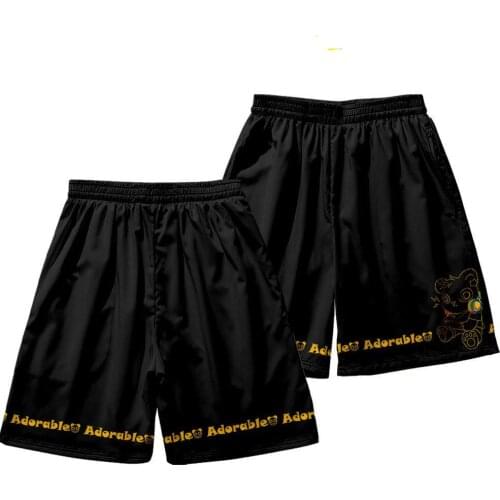 New Summer Tide Brand Fashion Personality 3D Printed Couples Red Panda Ins Straight Shorts Thin Beach Pants