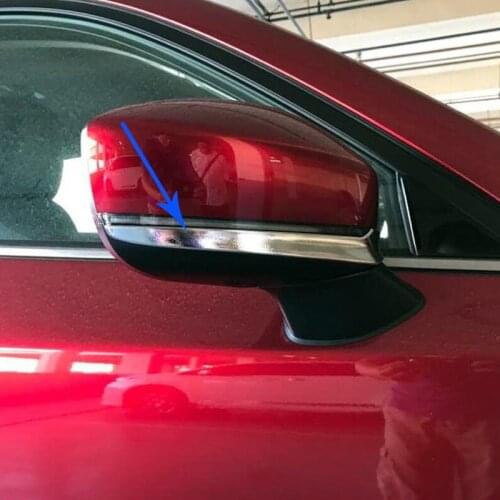 Car styling Side Door Mirror Bottom Stripe Cover Trim 2pcs For Mazda CX-5 2nd Gen 2017 2018 accessories