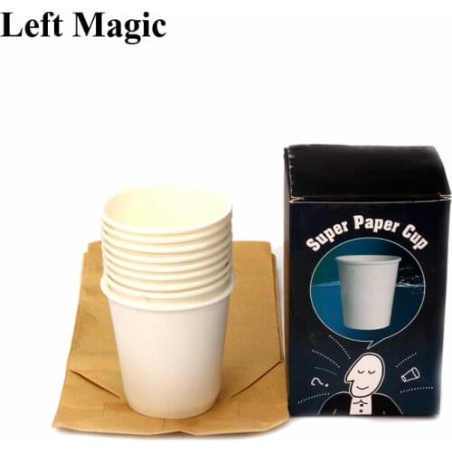 Super Paper Cup Magic Tricks Cup Appear From Bag Magic Props Paper Comedy Stage Close Magic Street Magic Show G8134