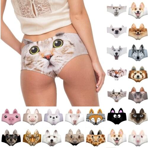 23 Style Women Sexy Lingerie Panties Animal Print Breathable Cute Underwear Briefs 2021 Lenceria Sensual Mujer трусы женские