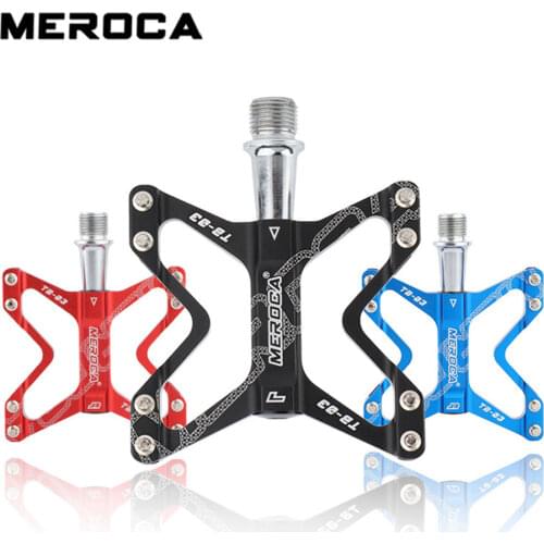 MEROCA Ultralight Folding Bike Pedal Mountain Bike Pedal Lightweight Aluminum Alloy DU Bearing Pedal bike parts pedals