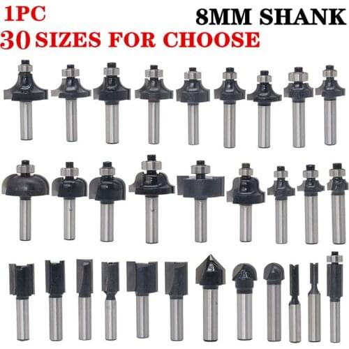 1pc 8mm Shank Trimmer Ceaning Flush Trim Wood Router Bit Straight End Milll Chamfer Milling Cutters For Wood Woodworking Tools