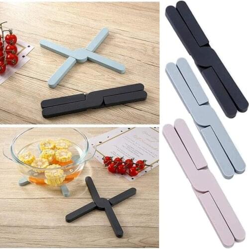 3PCS Foldable Silicone Pad Potholder Table Mat Household Anti-Scalding And Heat-Resistant Nordic Creativity Dish Mat Pot Mat