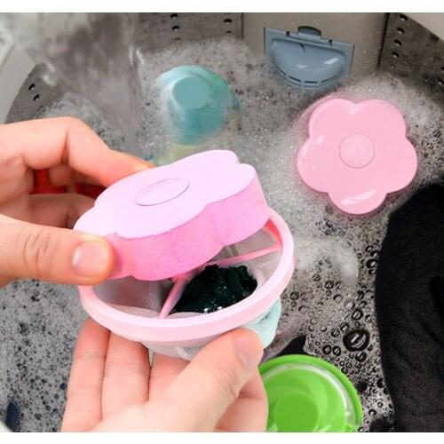 4pc/set Floating Pet Fur Catcher Lint Filter Bag Washer Filter Bag Mesh Filtering Hair Catcher Remover Laundry Cleaning Mesh Bag