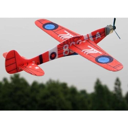5pcs DIY Hand Throw Aircraft Flying Glider Toy Foam Planes Airplane Craft Party Bag Fillers Kids Outdoor Toys