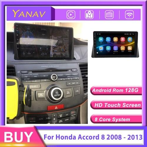Car Radio GPS Navigation head unit For Honda Accord 8 2008 - 2013 Android Stereo Receiver HD Touch Screen Car Multimedia Player