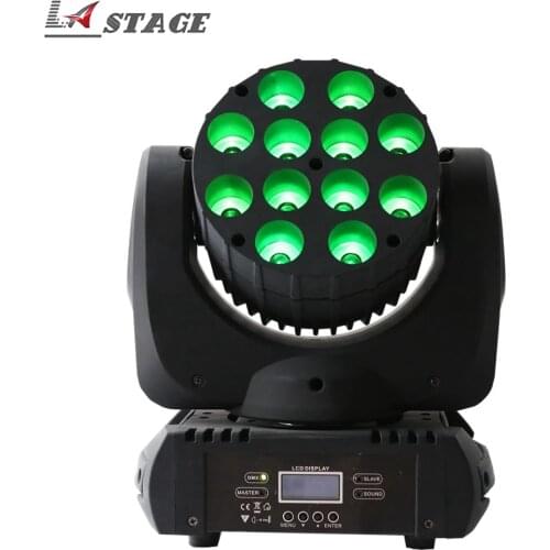 Free Shipping CREE 12X12W 4in1 RGBW Beam Moving Head Lights/Dj Equipment Powerful Mini Moving Lights Disco Dj Lighting